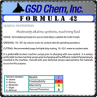 Formula 42 Grinding Coolant